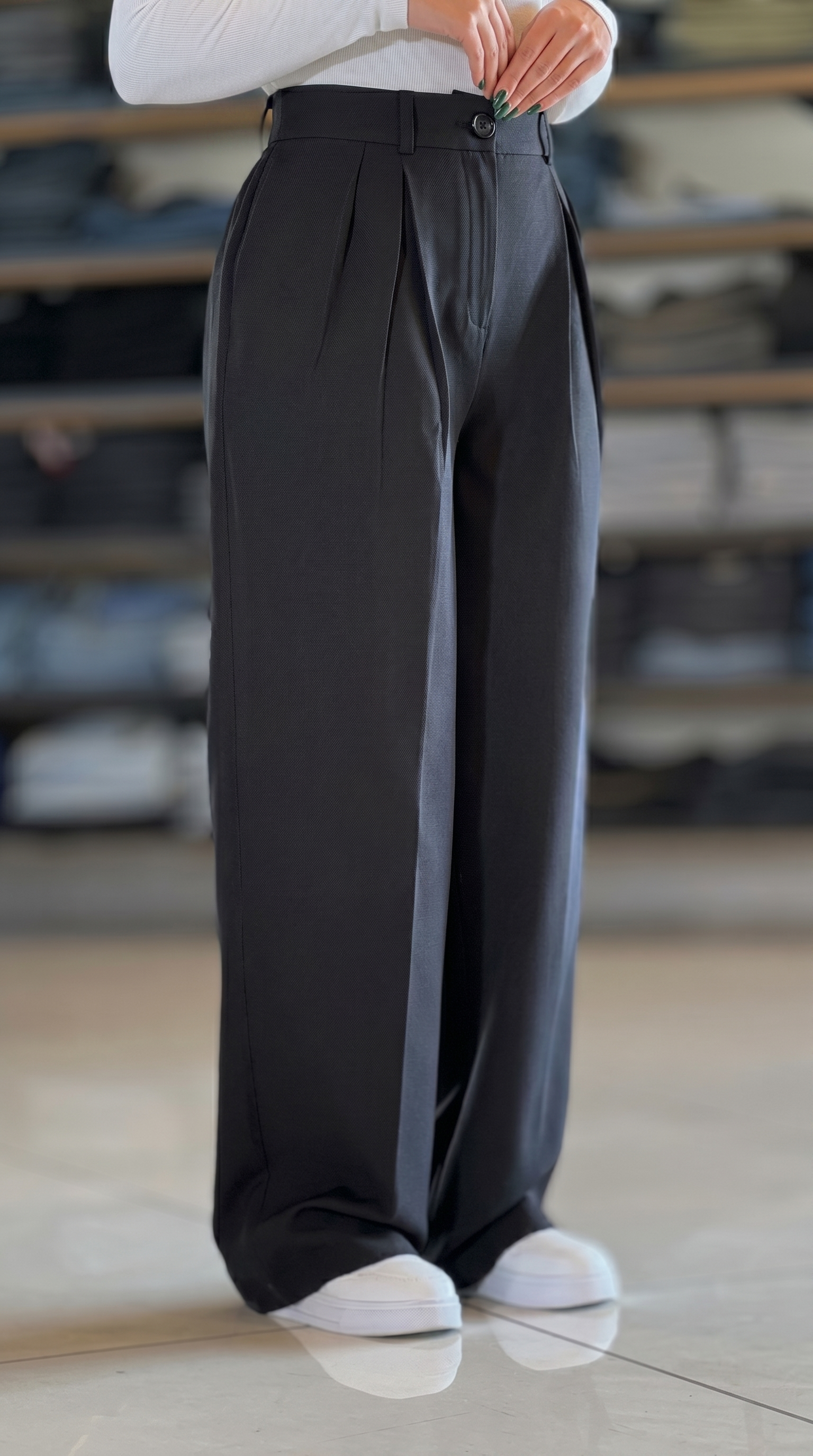 Pantalon Taille Haute Élégance